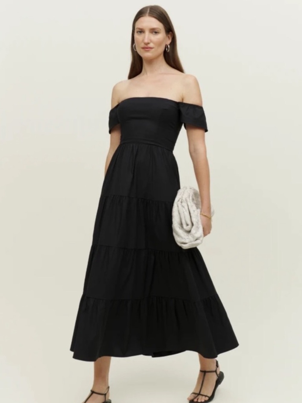 Reformation Derek Dress in Black